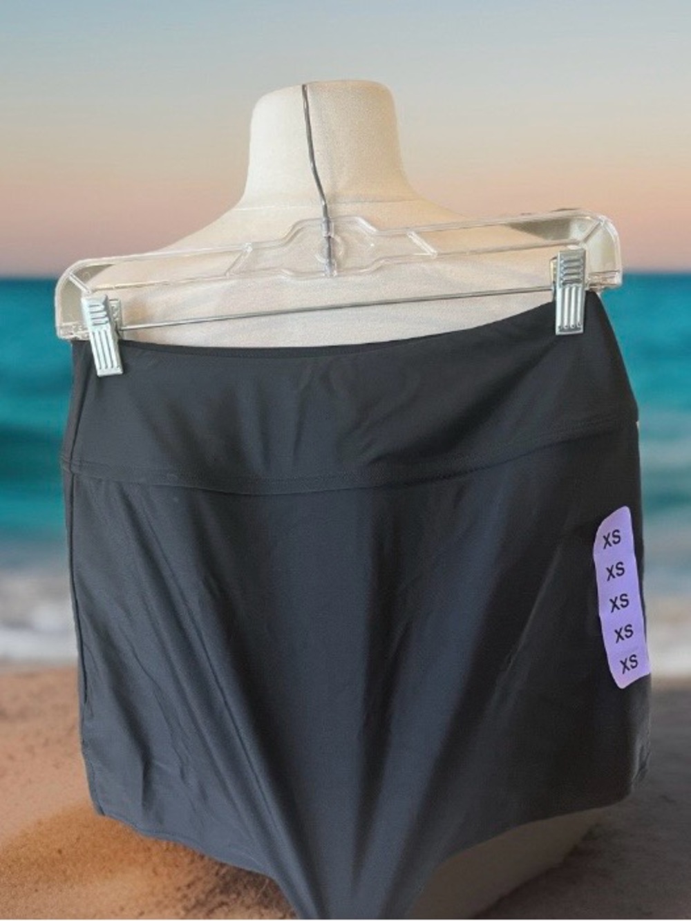 Skort Black Solid Swim Athletic Tennis Golf Activewear New Women’s XS